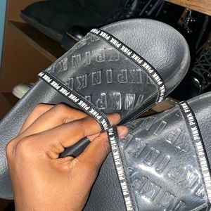 Clear Pink/Vs Slides